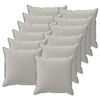 vidaXL Federa 12 pz HOUTEN Grigio 50 x 50 cm Poliestere