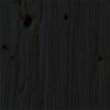 vidaXL Giroletto Nero in Legno Massello 135x190 cm Double