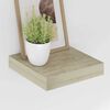 vidaXL Scaffali a Parete 2 pz Rovere 23x23,5x3,8 cm in MDF