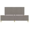 vidaXL Struttura del letto con testiera Talpa 200 x 200 cm Tessuto