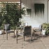 vidaXL Set da Pranzo da Giardino 5 pz con Cuscini in Polyrattan Grigio