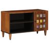 vidaXL Mobile TV Noce 80 x 33 x 46 cm Legno di mango massello