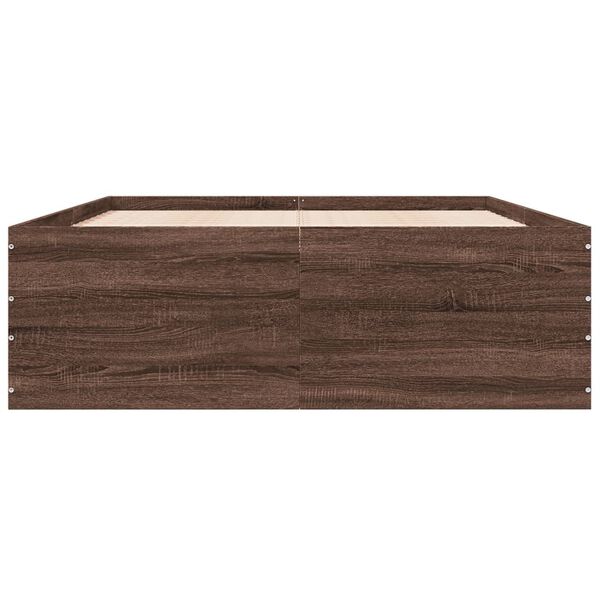 vidaXL Giroletto Rovere Marrone 120x200 cm in Legno Multistrato