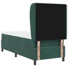 vidaXL Letto a molle con materasso Verde Scuro 200 x 80 cm Poliestere