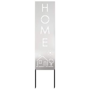 vidaXL Schermo per privacy in giardino Traforo Argento 32 x 140 cm