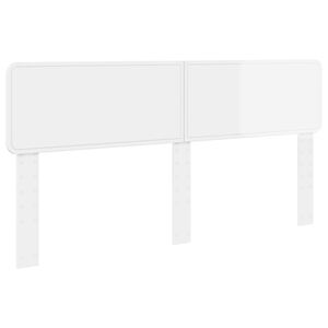 vidaXL Testiera Bianco Lucido Legno ingegnerizzato