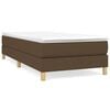 vidaXL Struttura Letto a Rete a Molle Marrone Scuro 90x200 cm Tessuto