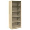 vidaXL Armadio Rovere Sonoma 80x50x200 cm in Legno tecnico