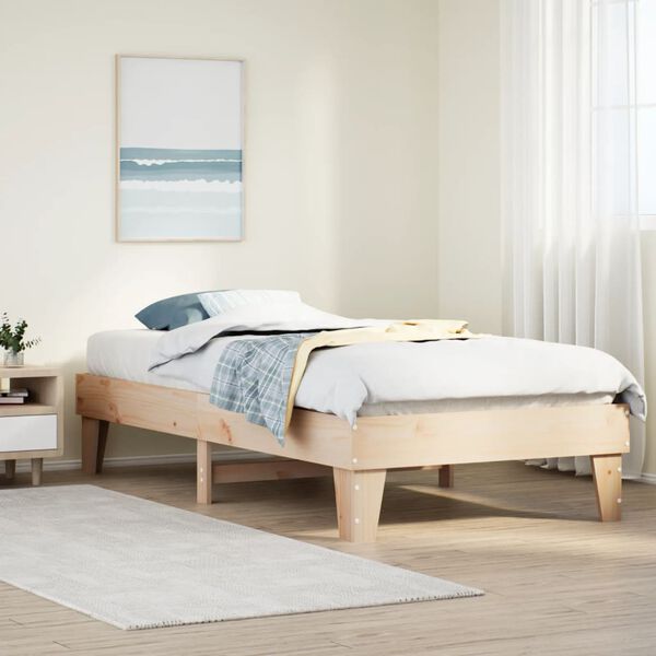 vidaXL Letto senza Materasso 90x200 cm in Legno Massello di Pino