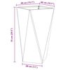 vidaXL Fioriera 2 pcs Bianco 40 x 40 x 75 cm Acciaio