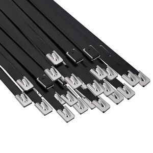 vidaXL Fascetta per Cavi 250 pz 7,9 x 800 mm Nero
