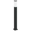 vidaXL Lampada a paletto con sensore 80 cm Nera IP44