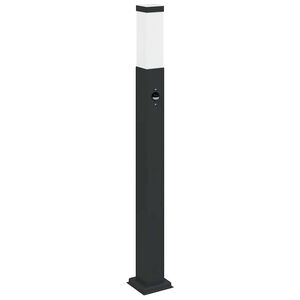 vidaXL Lampada a paletto con sensore 80 cm Nera IP44