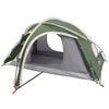 vidaXL Tenda da trekking con telo impermeabile 2 persona Verde