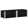 vidaXL Paretali per Pallet 2 pz Neri 150x50cm Legno Massello di Pino