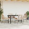 vidaXL Set da Pranzo da Giardino 5pz con Cuscini Polyrattan Vetro