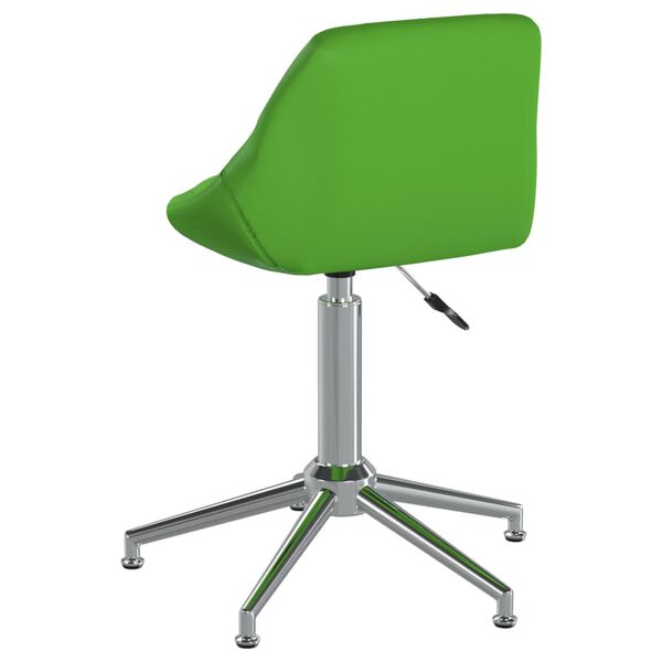 vidaXL Sedia da Pranzo Girevole Verde in Similpelle