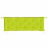 vidaXL Cuscino per Panca Verde Brillante 150x50x3 cm in Tessuto Oxford