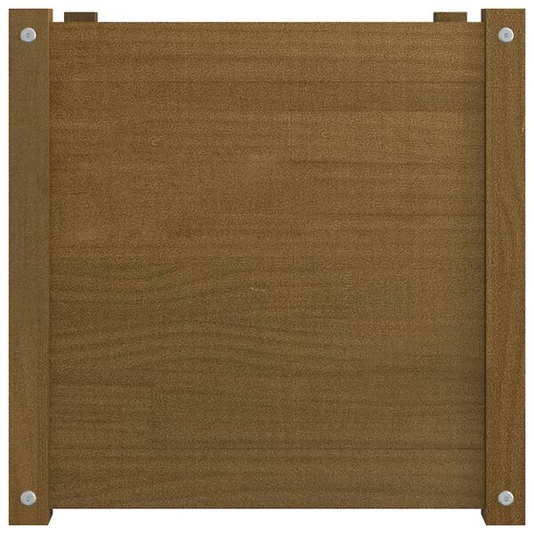 vidaXL Fioriera Giardino Marrone Ambra 50x50x50 cm Legno Massello Pino