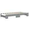 vidaXL Divano Letto Estraibile Cassetti Grigio Chiaro 90x200cm Tessuto