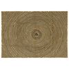 vidaXL Tappeto da Area Naturale e Nero 140 x 200 cm Juta
