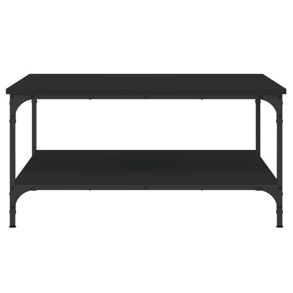 vidaXL Tavolino da Salotto Nero 80x80x40 cm in Legno Multistrato