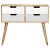 vidaXL Credenza 85x40x71 cm in Legno Massello di Mango