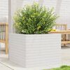 vidaXL Fioriera da Giardino Bianca 60x60x45,5cm Legno Massello di Pino