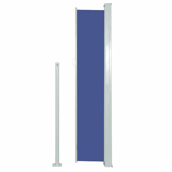 vidaXL Tenda da Sole Laterale Retrattile 140 x 300 cm Blu