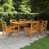 vidaXL Tavolo da Giardino 200x100x75 cm Legno Massello di Acacia