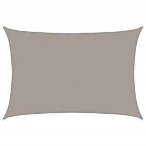 vidaXL Vela Parasole 160 g/m&sup2; Rettangolare Grigio Chiaro 4x5 m in HDPE