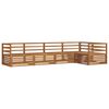 vidaXL Set di divani da esterno 5 pcs Naturale