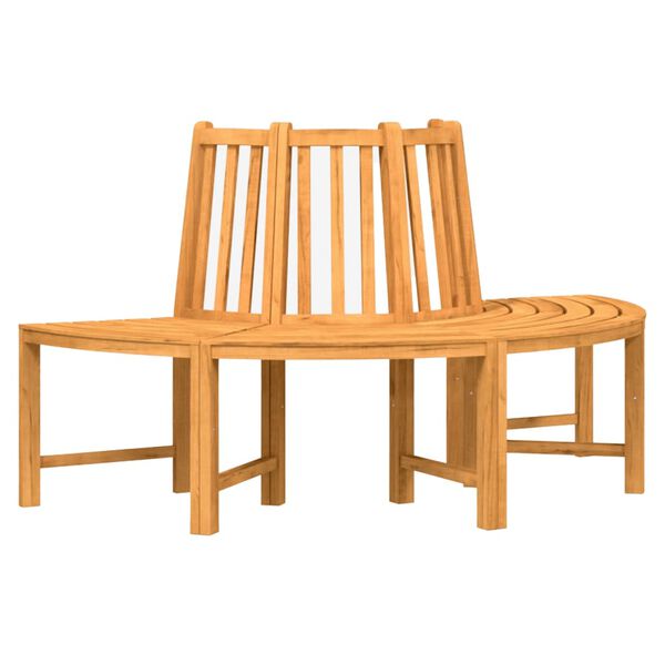 vidaXL Panche per Albero Semi Circolari 2pz &Oslash;160cm Legno Massello Teak