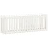 vidaXL Fioriera Giardino a Recinzione Bianca 200x50x70cm Massello Pino