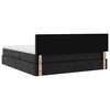 vidaXL Letto con contenitore e LED Nero 180 x 200 cm Pelle Sintetica