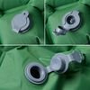 vidaXL Materasso da Campeggio Gonfiabile 1 Persona Verde 190x58x6 cm