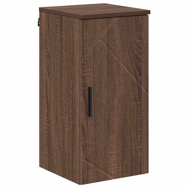 vidaXL Mobile da Bagno con porta Rovere Marrone 30 x 31,5 x 61 cm