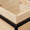vidaXL Fioriera da Giardino 80x40x50 cm in Legno Massello di Pino