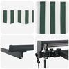 vidaXL Struttura della tenda Verde e Bianco 300 x 250 cm
