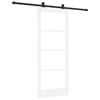 vidaXL Porta scorrevole ORKDAL 83 x 202 cm Bianco e Nero