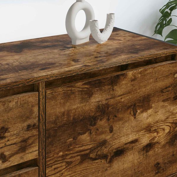 vidaXL Mobile TV Quercia Fumosa 100 x 36 x 49.5 cm Legno multistrato