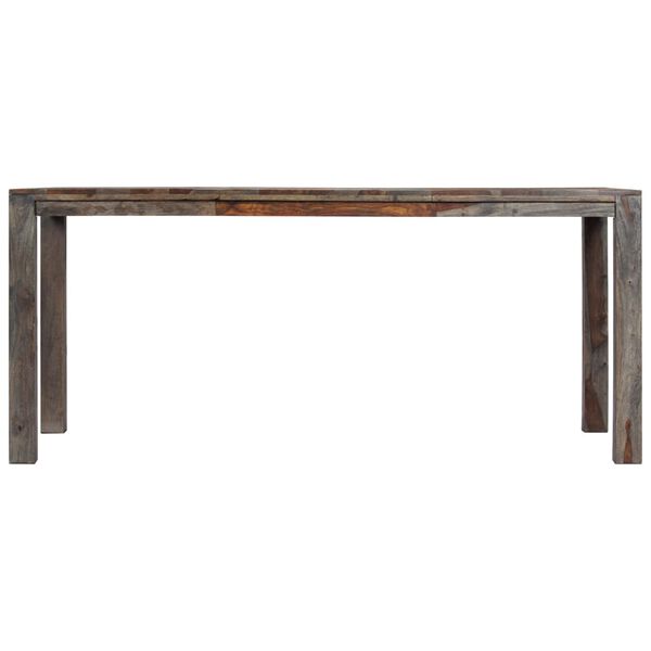 vidaXL Tavolo da Pranzo Grigio 180x90x76 cm Legno Massello di Acacia