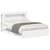 vidaXL Telaio del letto con storage con testiera Bianco 150 x 200 cm