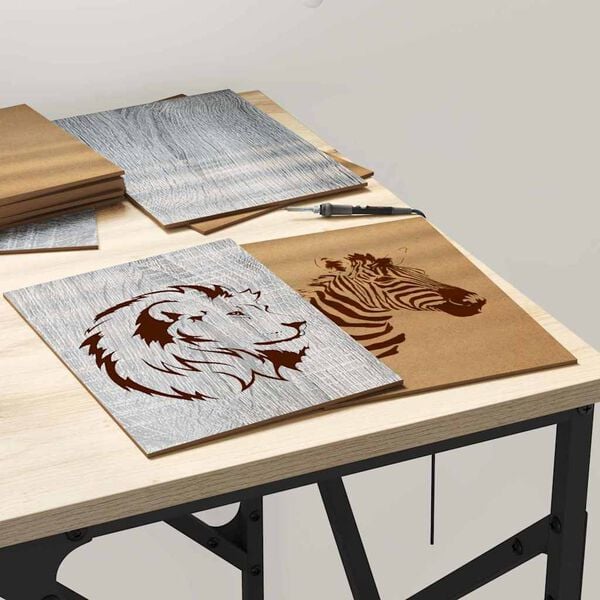 vidaXL Pannelli decorativi 150 pcs Grigio Sonoma 15 x 21 x 0.27 cm