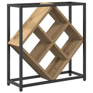 vidaXL Portabottiglie 16 bottiglie Legno ingegnerizzato