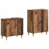 vidaXL Set di Armadi da Bagno da 2 Pezzi ALKMAAR Legno antico