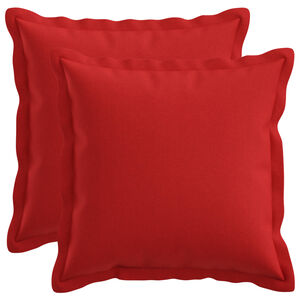 vidaXL Federa 2 pcs HOUTEN Rosso 30 x 30 cm Lino