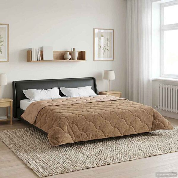 vidaXL Duvet Invernale Talpa 220 x 260 cm Microfibra e Fleece Teddy