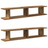 vidaXL Mensole da Parete 2pz Legno Vecchio 105x18x20 cm in Truciolato