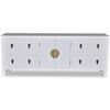 vidaXL Credenza in Legno Stile Asiatico con 8 Cassetti e 2 Ante